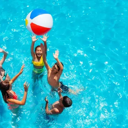 jeu ballon piscine